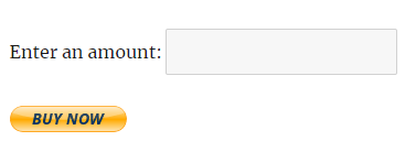 screenshot of custom price field created by the WP PayPal Buy Now Custom Amount add-on