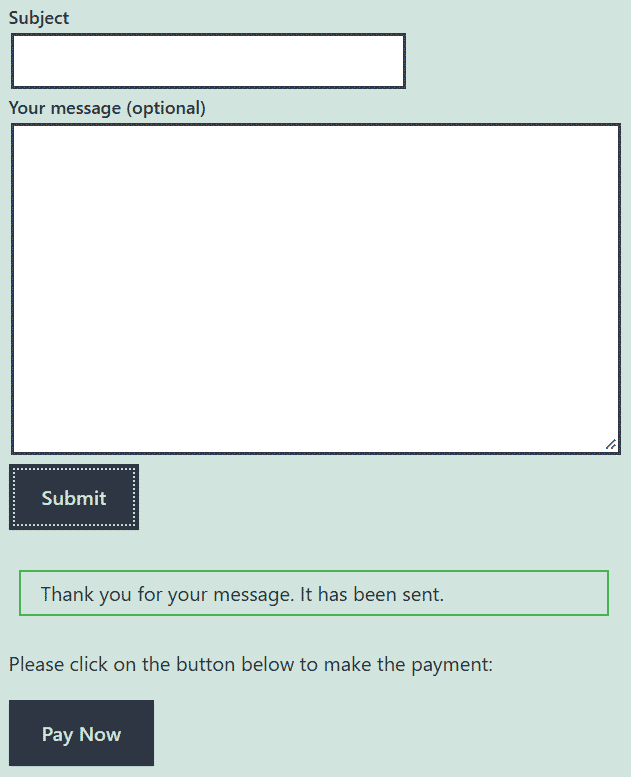 paypal integration with contact form 7